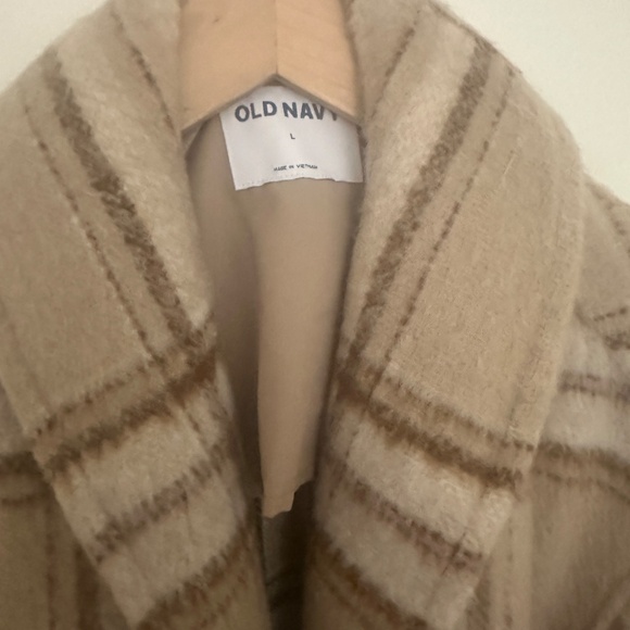 Old Navy Relaxed Plaid Soft-Brushed Overcoat for Women - Picture 4 of 4